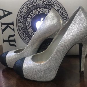 Chanel Silver Pumps